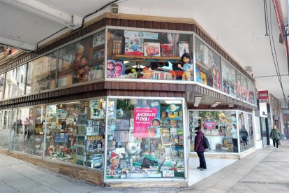 Juguetería Chapero, en la plaza Mayor de Burgos.