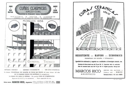 Las 'cuñas cerámicas', un invento del arquitecto burgalés.