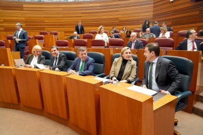 El Grupo Popular durante el debate de totalidad del Proyecto de Ley de Presupuestos Generales de la Comunidad de Castilla y León para 2026.