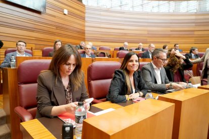 El Grupo Socialista durante el debate de totalidad del Proyecto de Ley de Presupuestos Generales de la Comunidad de Castilla y León para 2026.