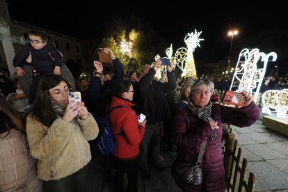 Inauguración del alumbrado navideño de Valladolid