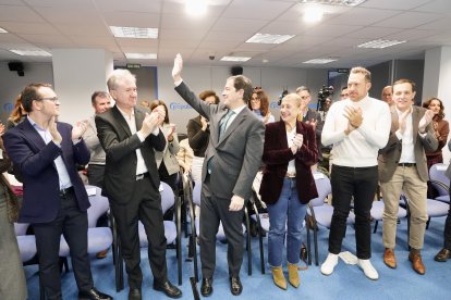 El presidente del Partido Popular de Castilla y León, Alfonso Fernández Mañueco, clausura el foro de presentación de los indicadores del proyecto ‘Castilla y León entre las 3 mejores comunidades de España’.