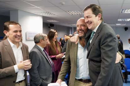 El presidente del Partido Popular de Castilla y León, Alfonso Fernández Mañueco, clausura el foro de presentación de los indicadores del proyecto ‘Castilla y León entre las 3 mejores comunidades de España’.