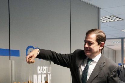El presidente del Partido Popular de Castilla y León, Alfonso Fernández Mañueco, clausura el foro de presentación de los indicadores del proyecto ‘Castilla y León entre las 3 mejores comunidades de España’.
