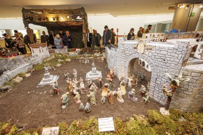 Escena de la XXXIII edición del Belén Monumental del Ejército.