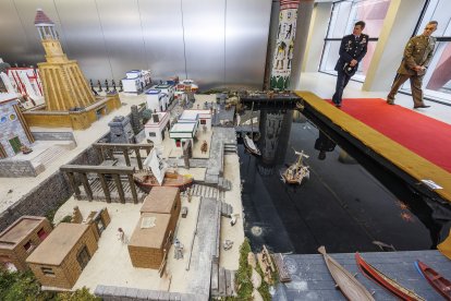 Escena de la XXXIII edición del Belén Monumental del Ejército.