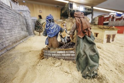 Escena de la XXXIII edición del Belén Monumental del Ejército.