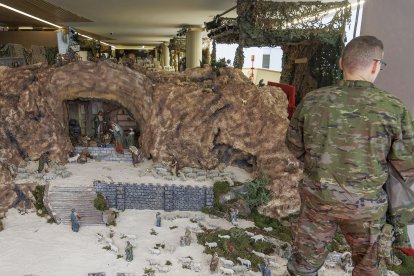 Escena de la XXXIII edición del Belén Monumental del Ejército.