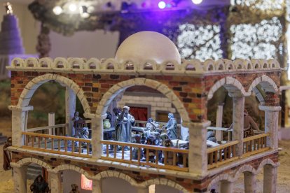 Escena de la XXXIII edición del Belén Monumental del Ejército.