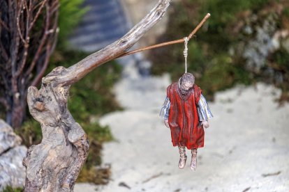 Escena de la XXXIII edición del Belén Monumental del Ejército.