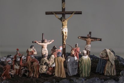 Escena de la XXXIII edición del Belén Monumental del Ejército.