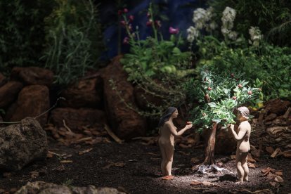 Escena de la XXXIII edición del Belén Monumental del Ejército.