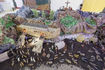 Escena de la XXXIII edición del Belén Monumental del Ejército.