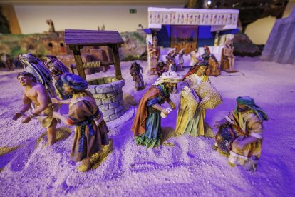 Escena de la XXXIII edición del Belén Monumental del Ejército.