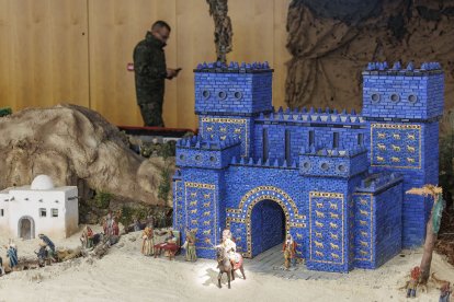 Escena de la XXXIII edición del Belén Monumental del Ejército.