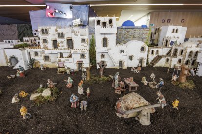 Escena de la XXXIII edición del Belén Monumental del Ejército.