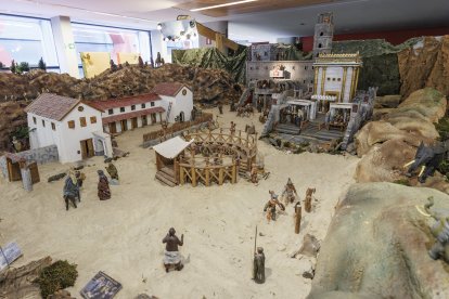 Escena de la XXXIII edición del Belén Monumental del Ejército.