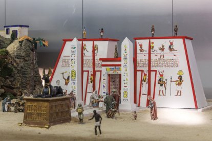 Escena de la XXXIII edición del Belén Monumental del Ejército.