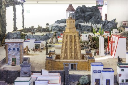 Escena de la XXXIII edición del Belén Monumental del Ejército.