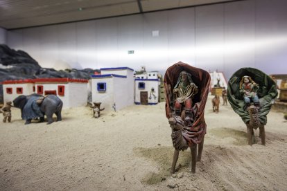 Escena de la XXXIII edición del Belén Monumental del Ejército.