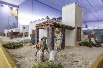 Escena de la XXXIII edición del Belén Monumental del Ejército.