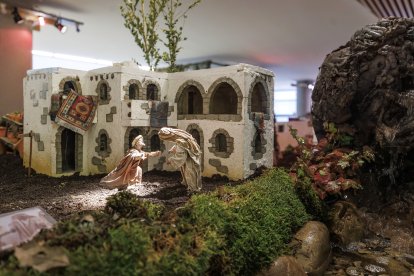 Escena de la XXXIII edición del Belén Monumental del Ejército.