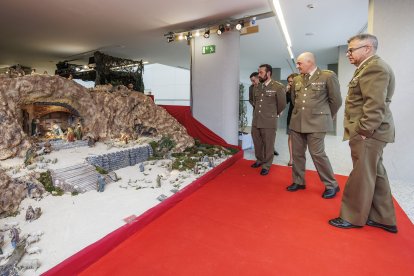 Escena de la XXXIII edición del Belén Monumental del Ejército.