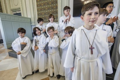 Imagen de la ceremonia de proclamación del Obispillo.