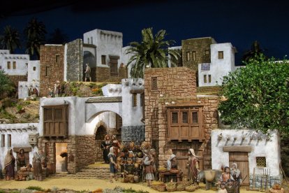 Escenas del Belén de la localidad de Renuncio, en la provincia de Burgos.