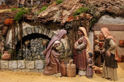 Escenas del Belén de la localidad de Renuncio, en la provincia de Burgos.