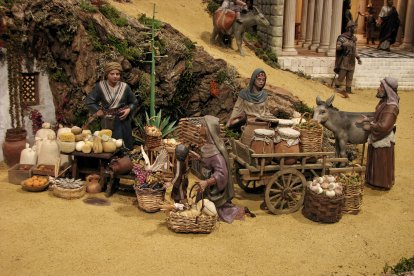 Escenas del Belén de la localidad de Renuncio, en la provincia de Burgos.