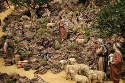 Escenas del Belén de la localidad de Renuncio, en la provincia de Burgos.