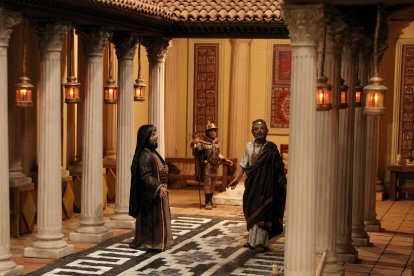 Escenas del Belén de la localidad de Renuncio, en la provincia de Burgos.