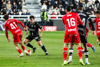 Imagen del partido entre el Burgos CF y el Getafe.