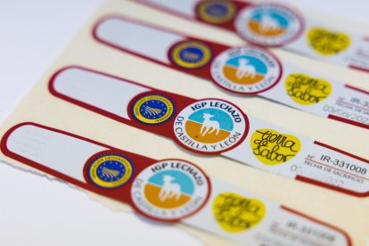 Marca de calidad IGP Lechazo de Castilla y León, en Cubillo de Ojeda