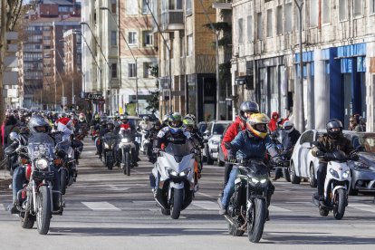 Instante de la cabalgata motera de Burgos.