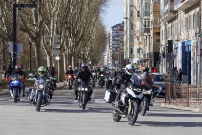 Instante de la cabalgata motera de Burgos.
