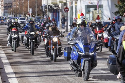 Instante de la cabalgata motera de Burgos.