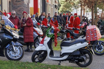 Instante de la cabalgata motera de Burgos.