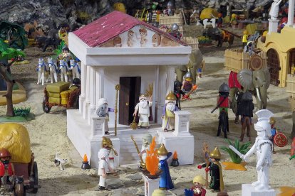 La política, también presente en el belén de Playmobil.