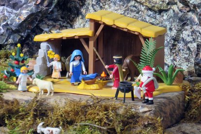 El nacimiento del belén de Playmobil.