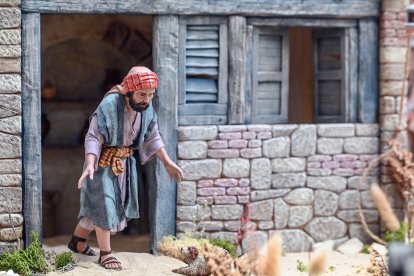 Belén artesano de la parroquia Hermano San Rafael, en Burgos