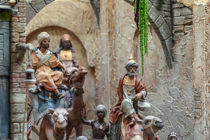 Belén artesano de la parroquia Hermano San Rafael, en Burgos