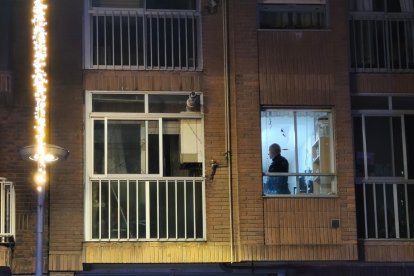 Piso afectado por la explosión en Gamonal.