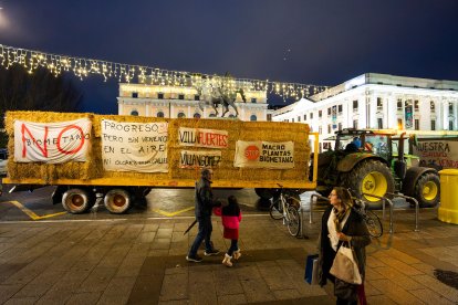 Manifestación contra la planta de biometano en Villangómez.