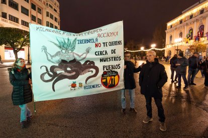 Manifestación contra la planta de biometano en Villangómez.
