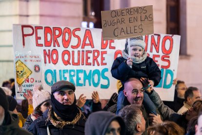 Manifestación contra la planta de biometano en Villangómez.