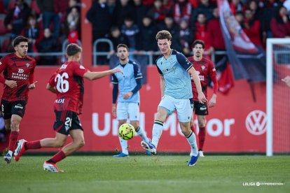 Imagen del partido entre el Mirandés y el Almería.