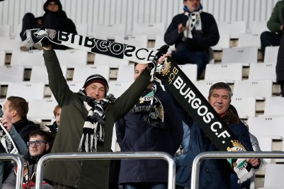 Imagen del partido entre el Burgos CF y el Eibar.