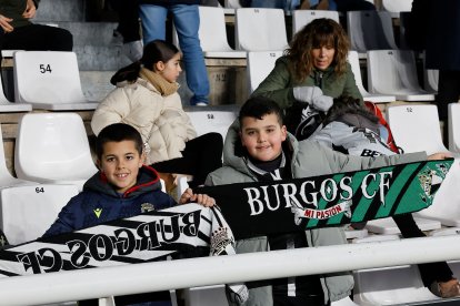 Imagen del partido entre el Burgos CF y el Eibar.
